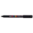 Uni Posca Paint Marker 0.7mm Ultra-Fine Pin Tip Black, PC1MR
